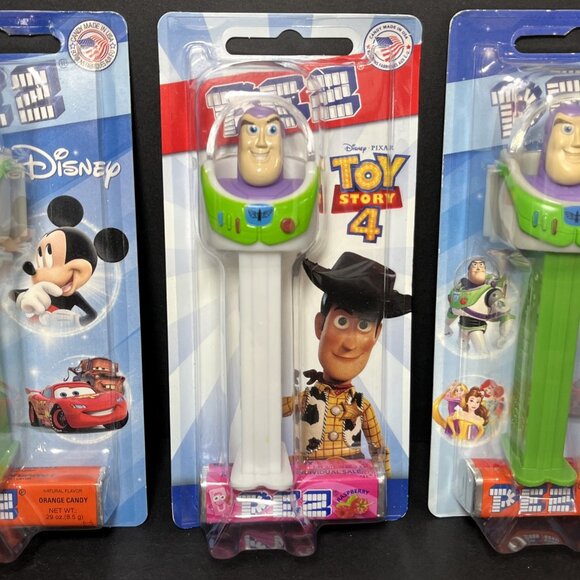 Lot Of 3 Buzz Lightyear PEZ  Disney / Toy Story 4  To Infinity And Beyond! USA - Picture 3 of 9
